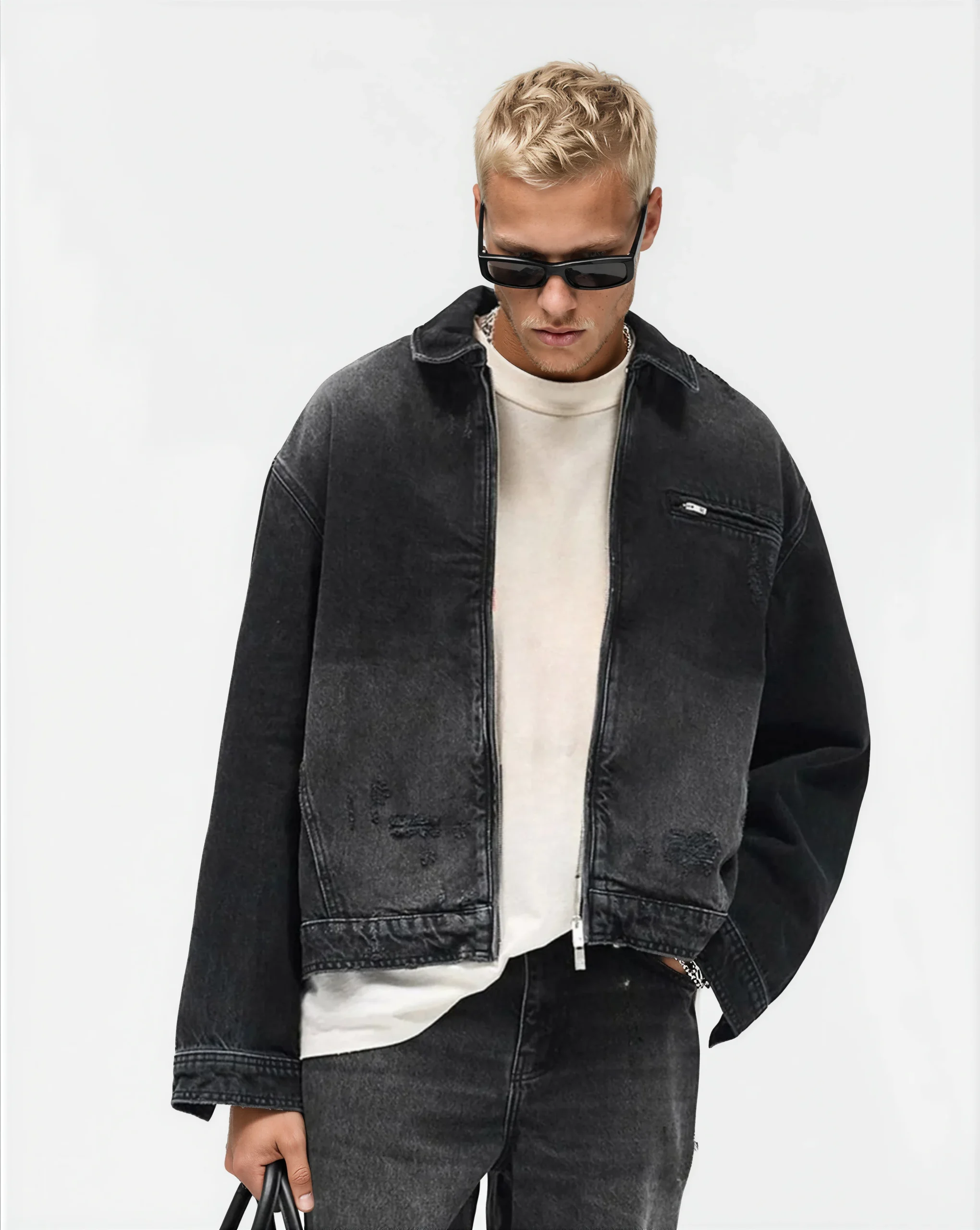 Denim trucker jacket