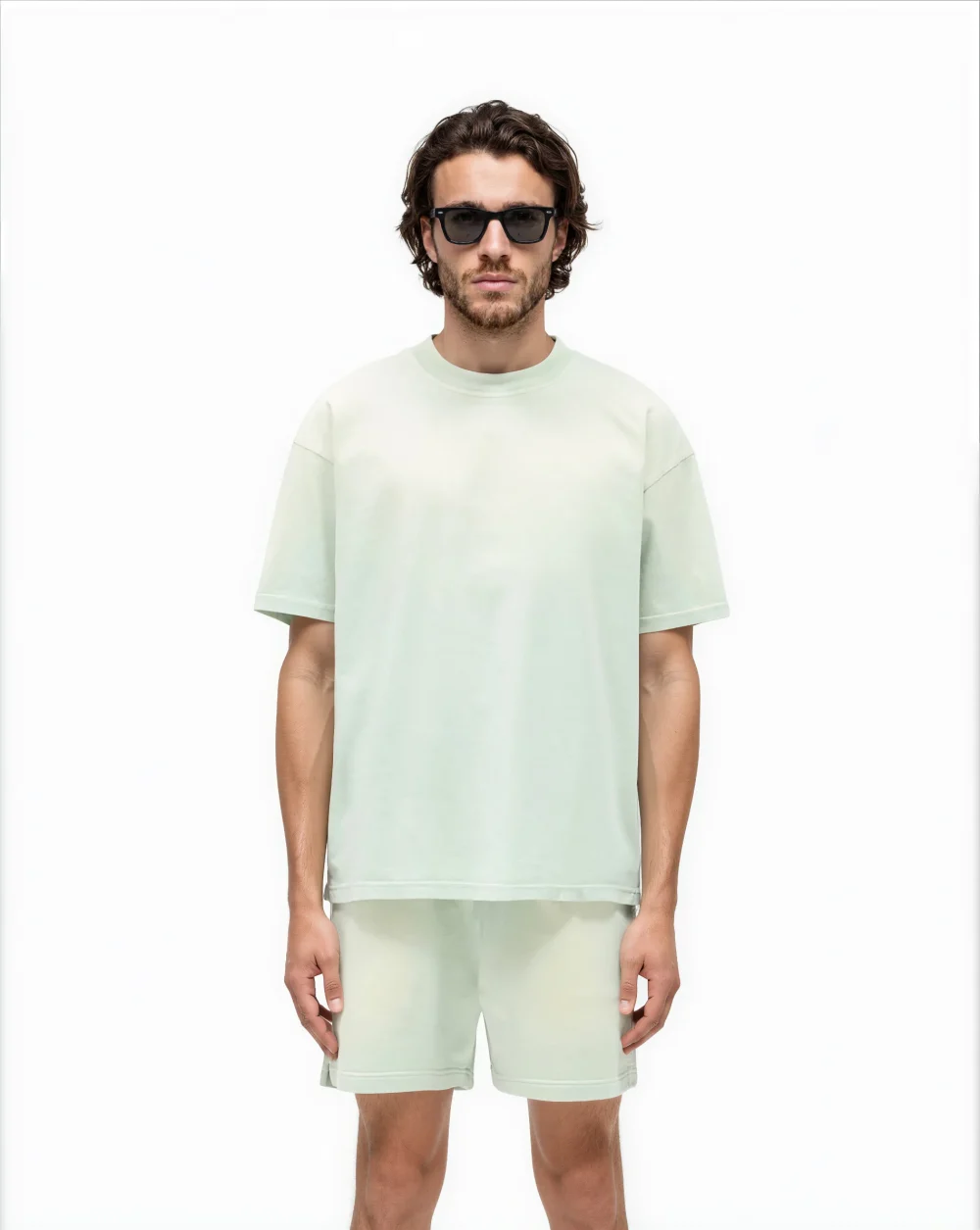 Oversized sage green t-shirt